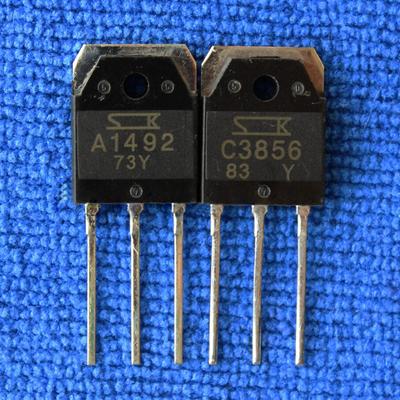 2Pairs Transistor 2SA1492-Y/2SC3856-Y 2SA1492/2SC3856 A1492/C3856 A1492-Y/C3856-Y TO-3P Transistor 2SA1492Y + 2SC3856Y 4PCS