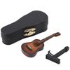 Miniatyr Trägitarr Modell Display Mini Musikaliska Ornament Hantverk Heminredning (Brun 10cm)