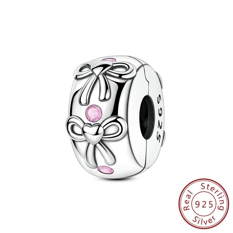 Real Copper Charms Luminous Firefly Butterfly Sunflower Pink Beads Fit Original Bracelet Women Birthday Diy Jewelry