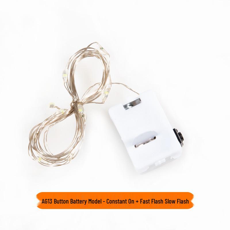 LED Copper Wire String Lights for Decorative Gift Displays and Colorful Cake Atmosphere, Battery Operated