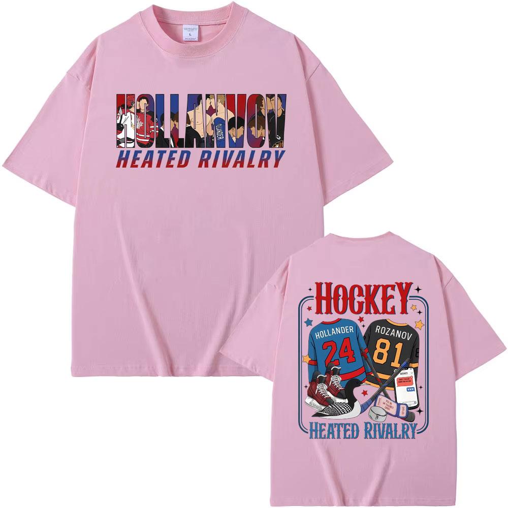 TV Heated Rivalry Romance Hollanov Couple T Shirt Men Women Fashion Summer TShirt Fashion Street Casual 100 Cotton TShirts
