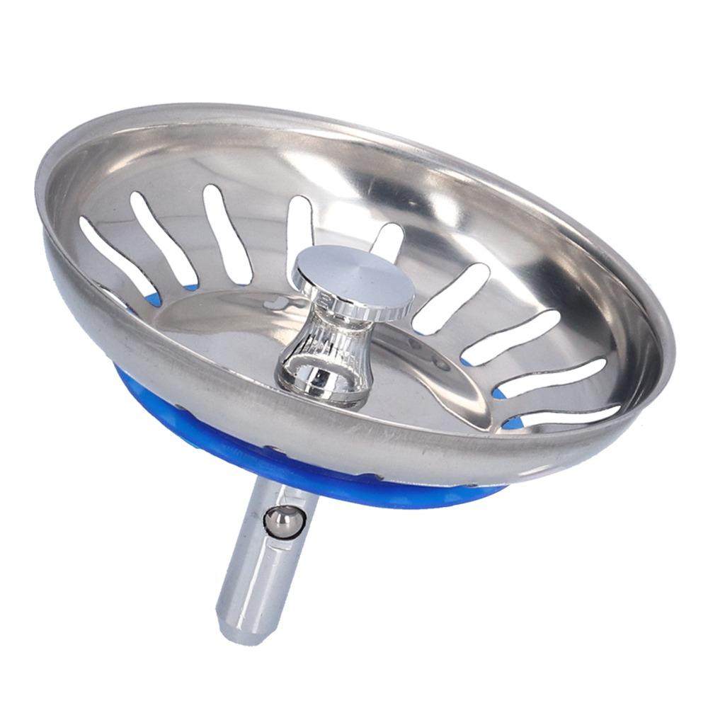 2 Pack 304 Stainless Steel Sink Filter Stopper Anti Clog Drain Plug Basket  Standard Drain