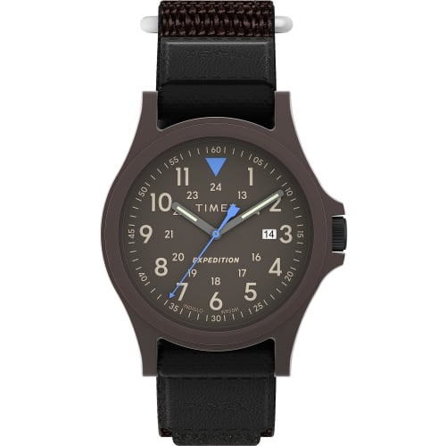 Timex Men's Expedition Acadia 40mm Watch, Black/Gray/Brown. Stylish.