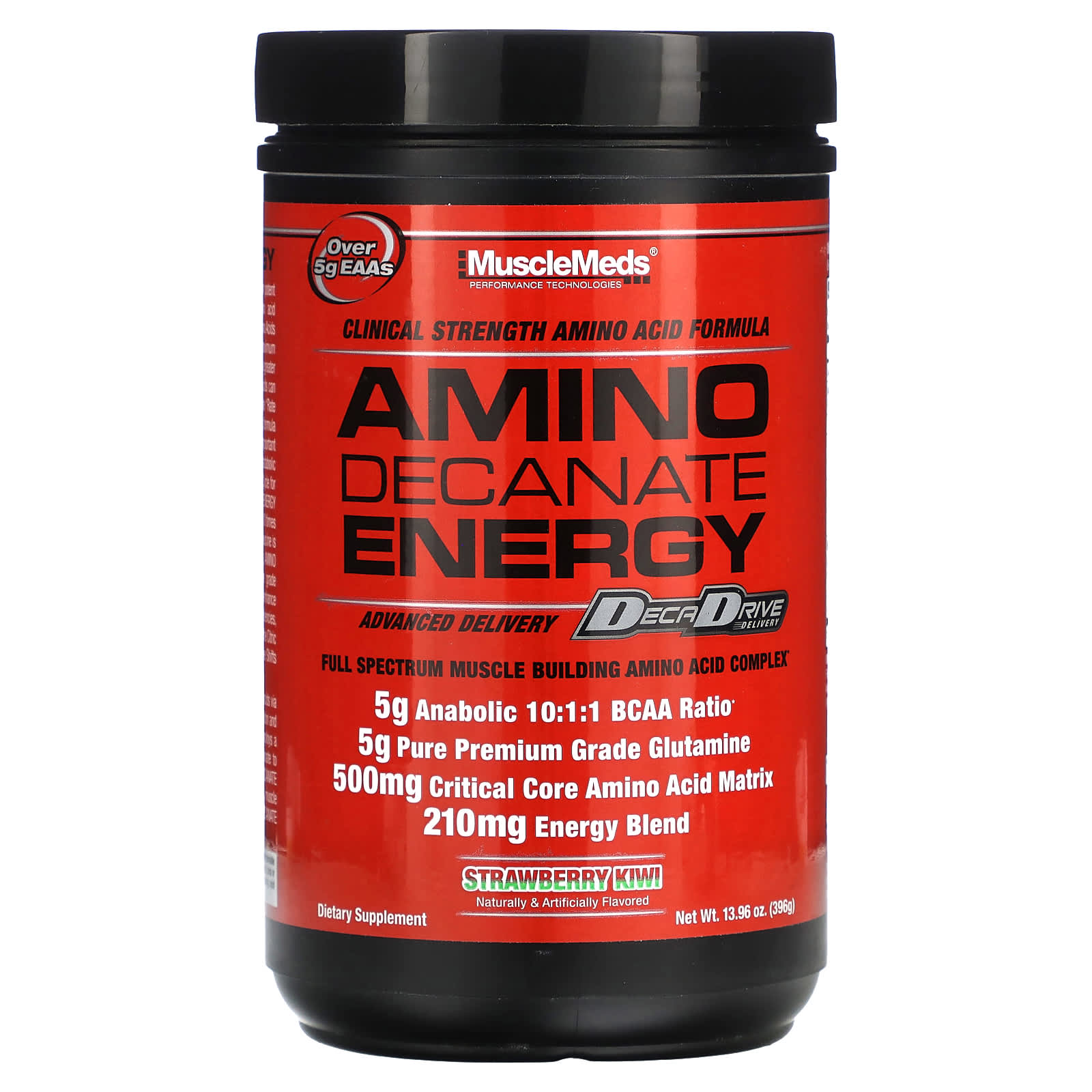 

MuscleMeds, Amino Decanate Energy, Strawberry Kiwi, 13.96 oz (396 g)