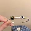 New Cartoon Cute Drop Glazed Bracelet Women Cats Simple Niche Temperament Fashionable Trend High-End Feeling Personalized Design