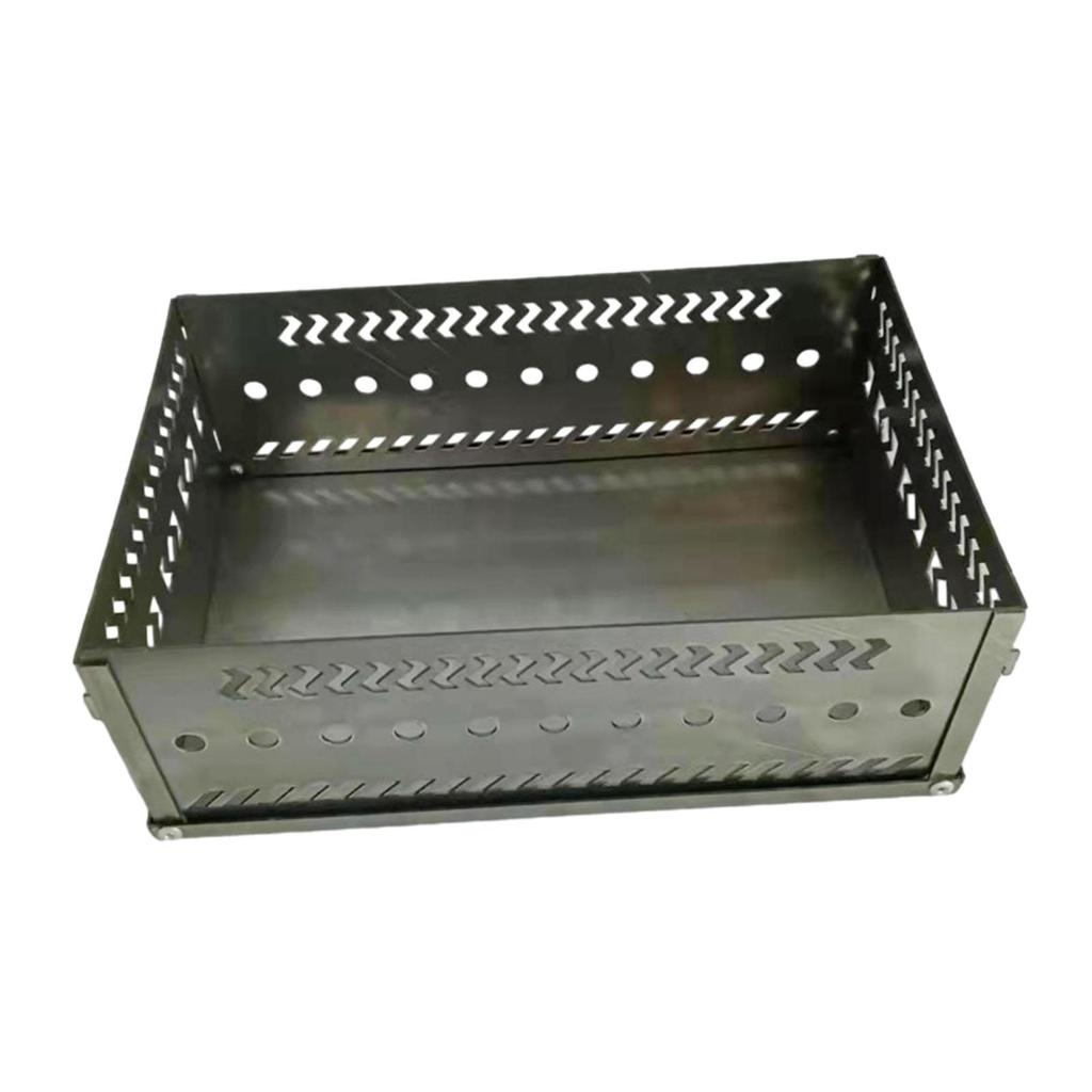 Charcoal Firebox Basket Sauna Box Tent Heater for Camping Picnic 30cmx20cmx10cm