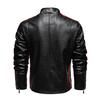 Men's Autumn and Winter Loose Large Size Men's Leather Casual Washed Motorcycle Pu Leather Jacket