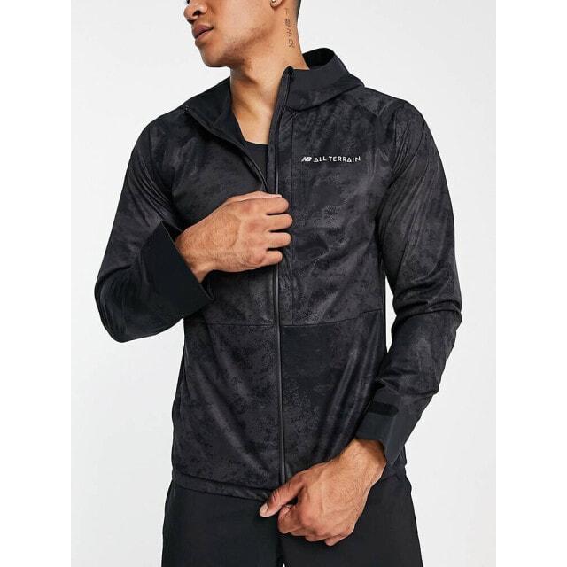 

Черная водонепроницаемая куртка на молнии New Balance All Terrain