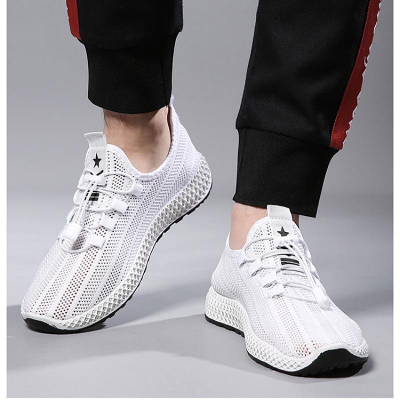 Lässige Herrenschuhe, Fitnessschuhe, Atmungsaktive Mesh-Herrenschuhe, Sportschuh-Einzelschuhe, Studenten-Laufschuhe