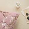 PV Velvet Sequin Embroidered Pillowcase French Light Luxury Metropolitan Pillow Home Living Room Sofa Decoration Pillow Waist Pillow Case