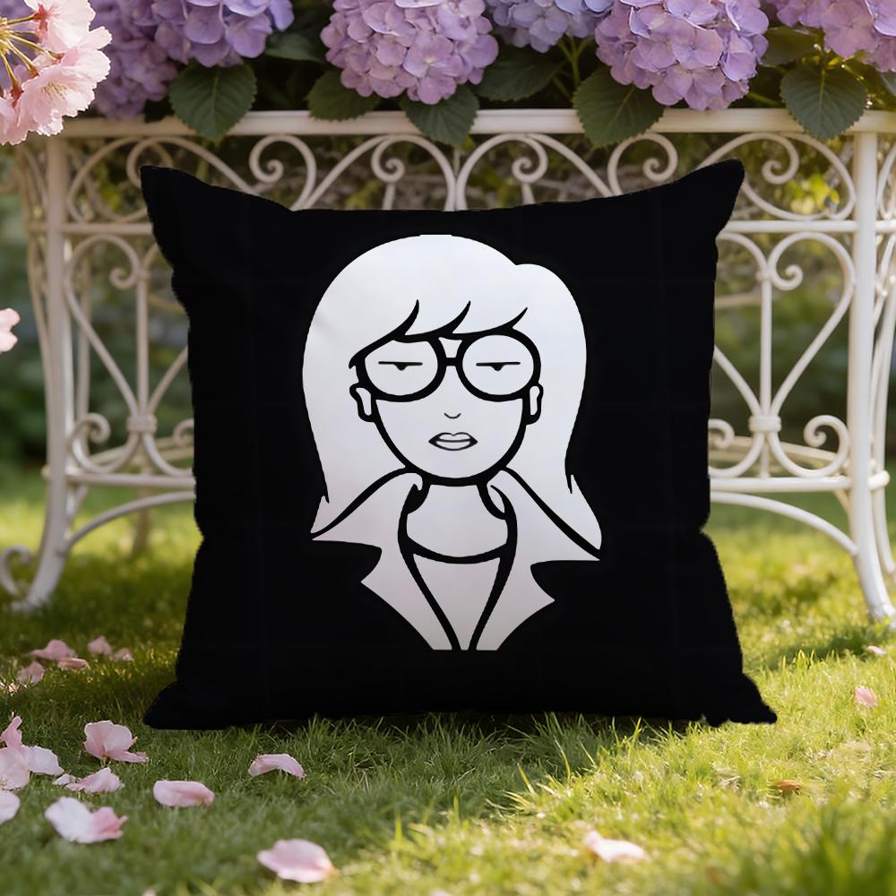 

Cartoon D-Daria Cushion Cover Home & Car Dual-Scene Pillow Cover: Reversible for Premium Comfort 30cmx30cm
