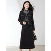 Xinfei Yu Merino Wool Tailored Jacket & Skirt Set