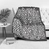 Geometric Pattern Blanket Abstract Triangle Design Throw Blanket Sofa Bed Bedding Home Decor Gift