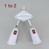 E27 TO 2 3 4 5 E27 Power Socket Way In 1 LED Light Bulbs Light Flexible Holder Base Switch Splitter Converter AC Power Lamp