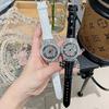 Orologio da Donna Ruota Rotazione 360° Stella a Cinque Punte Vuoto Pieno di Strass Orologi Femminili