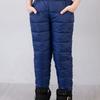 Casual Kids Boys Girls Winter Pants High Waist Padded Warm Trousers Teens Waterproof Ski Thick Pants