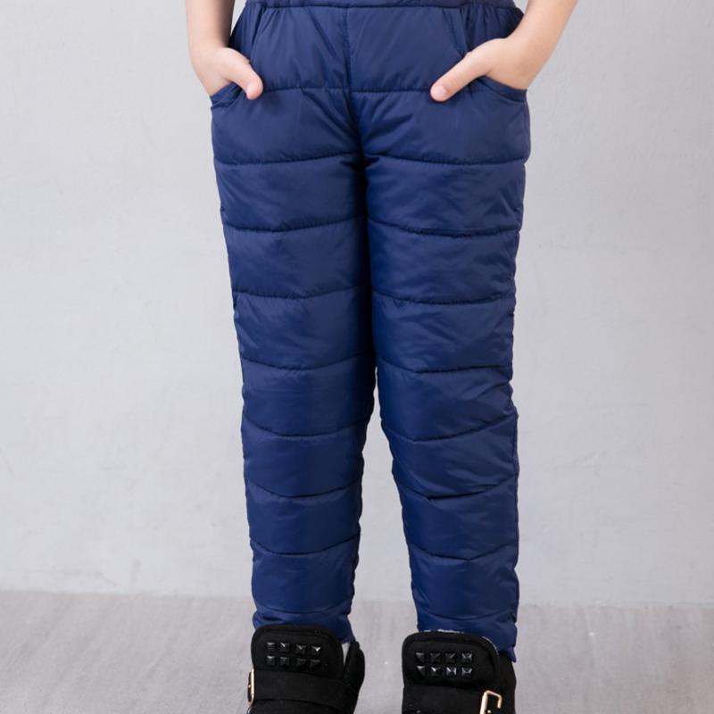 Casual Kids Boys Girls Winter Pants High Waist Padded Warm Trousers Teens Waterproof Ski Thick Pants