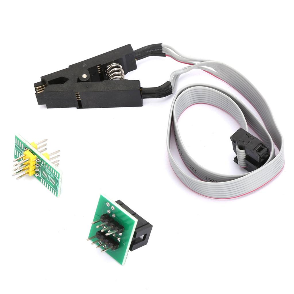 SOIC8 SOP8 Flash Chip IC Test Clip Programming Socket Adapter Board Cable