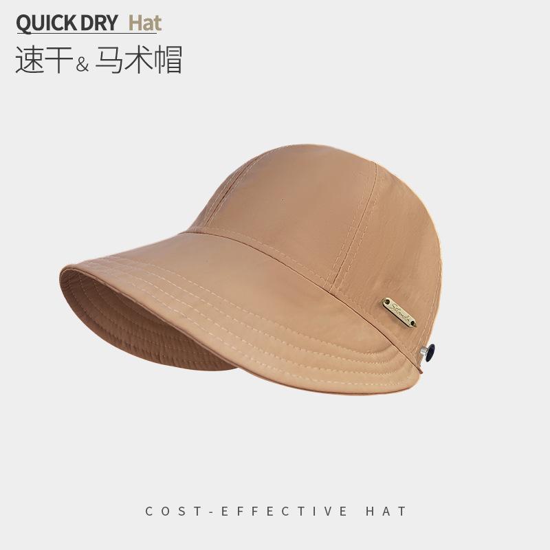 Hat Women'S Spring Summer Uv Protection Sun Hat Big Brim Face Cover Quick Drying Peaked Hat Cycling Sun Protection Sun Hat