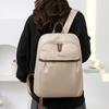 Stylish and Simple Outdoor Travel Women's Backpack 25 Korean Version of the New Large-capacity Solid Color Backpack Women