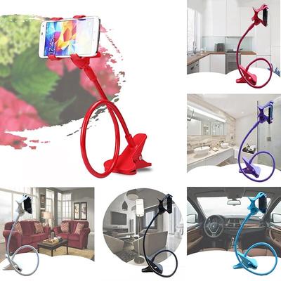 Universal Mobile Phone Gooseneck Lazy Stand Stents Flexible Bed Desk Table Clip Bracket For Phone Flexible Holder Arm