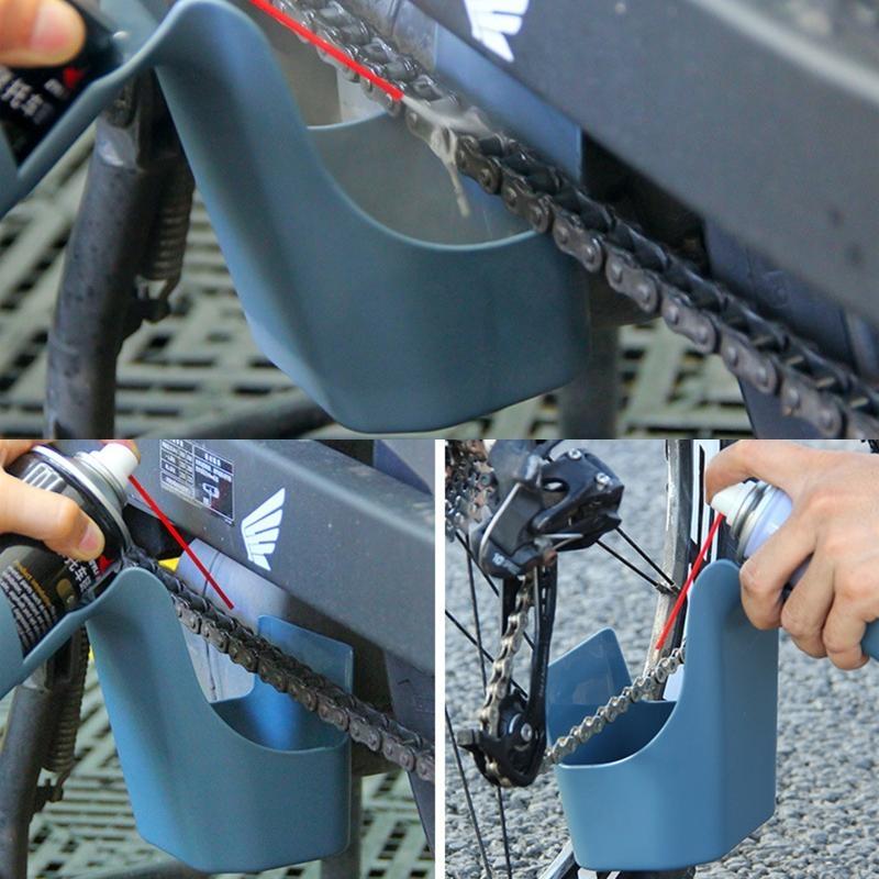 P88C Storage Tool Box Splash-Proof Chain Scrubber Box for Bicycle Repair