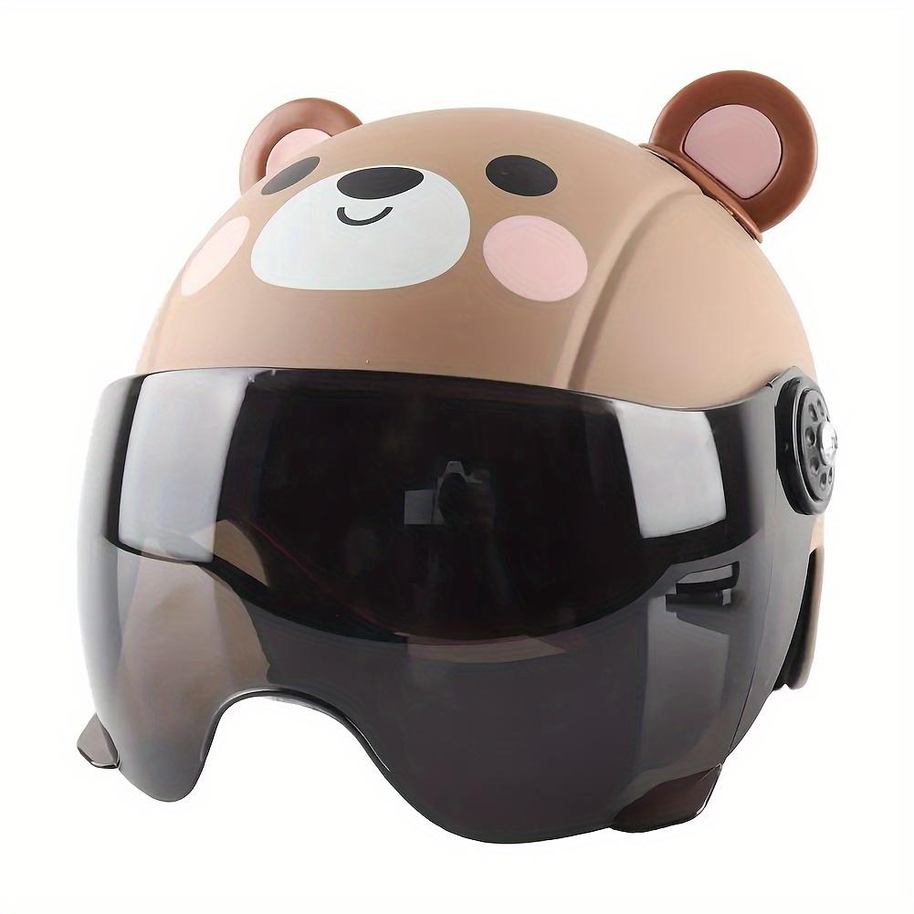 Casco de Montar para Niño Ajustable Apariencia Adorable Ultraligero Absorbente de Impactos ABS Casco de Seguridad para Patineta Bici de Niño para Niño