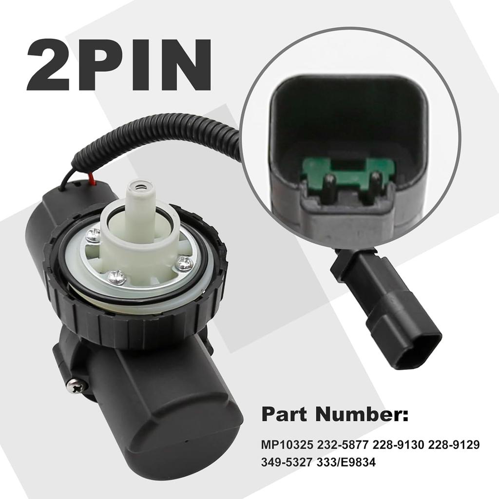 MP10325 Fuel Pump 12V Fuel Extraction Pump Replacement for Caterpillar Perk 232-5877 228-9130 349-5327 228-9129 CAT Backhoe 414E 416D 416E 420D 420E