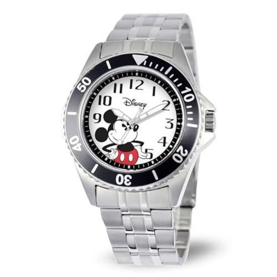 Overseas Direct Import Genuine Product Disney Mens W000524 Mickey Mouse Honor Stainless Steel Bracelet Watch.