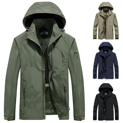 Autumn and Winter Fashion New Men's Windproof Waterproof Cotton Coat Outdoor Warm Sports Jacket