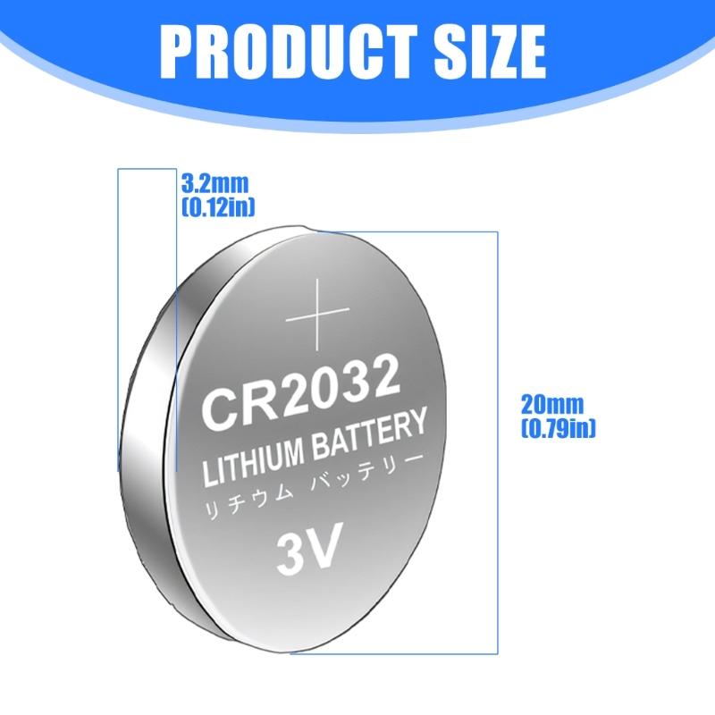 10/5Pcs CR2032 Button Cell Batteries High Performances 3V Power for Electronics Toys and Remote Controls Watches
