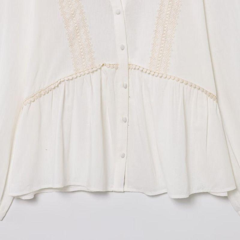 Kaslead New Arrival Women's Fashion Style Fashionable All-Match Blended Vacation Style Shirt 2298066