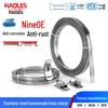 304 Stainless Steel Large DIY Hose Clamp Band - Perforated for Pipe Clamping