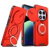 Slide Camera Lens Protection Phone Cases For Xiaomi Redmi Note 14 13 Pro Plus 5G Magnetic Ring Case Redmi 14C 13 5G Back Cover