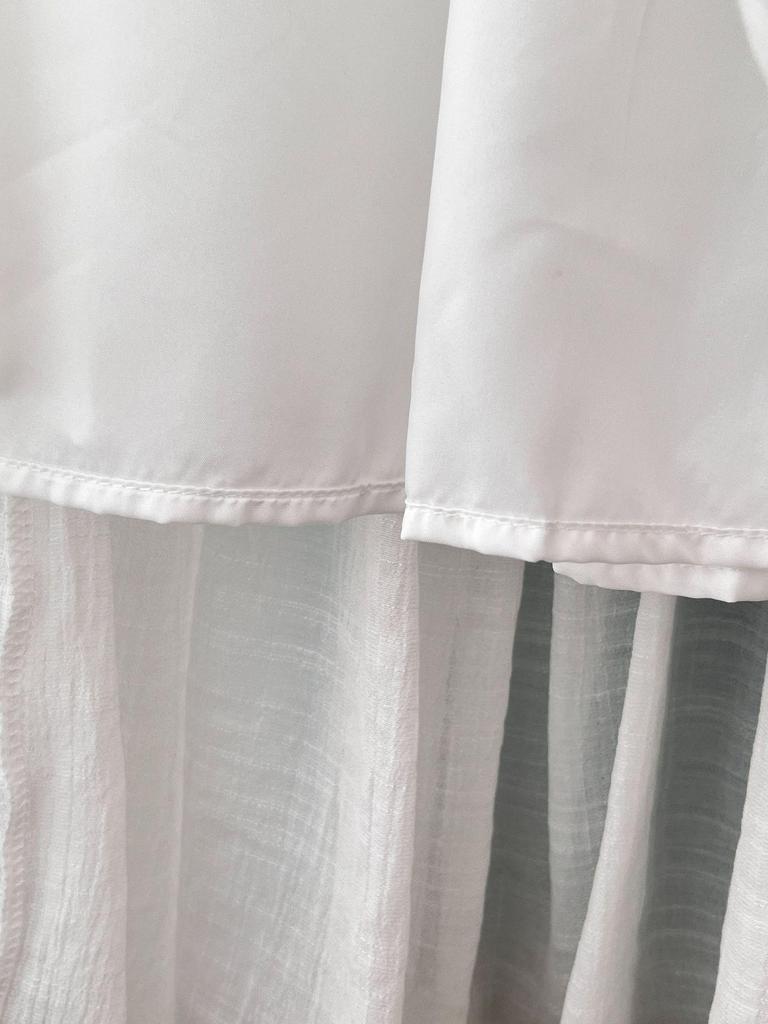 Bohemian High-Waisted A-Line Midi Skirt with Belt - Women's Flowing Slim Summer 2026 Style