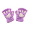 14Colors Women Winter Lovely Warm Bear Cat Paw  Gloves Fingerless Plush