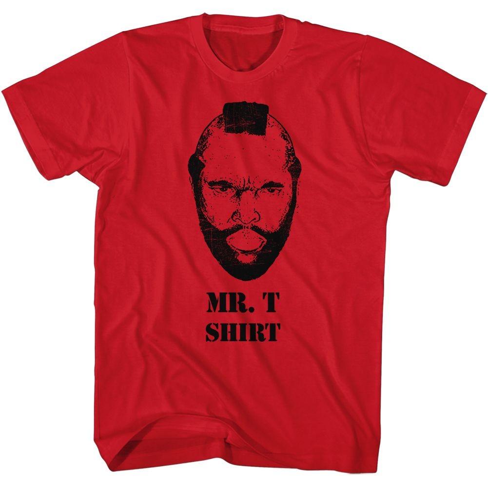 Mr. T Shirt Red Icon Shirt XL