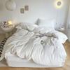 Ins Solid Color Washed Cotton Quilt Cover Single and Double Four Seasons Pure Cotton Quilt Cover