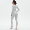 Auroth Long Sleeve Sports Sets Women Yoga Suits With Thumb Hole Fitness Shirts Seamless Leggings Workout Set