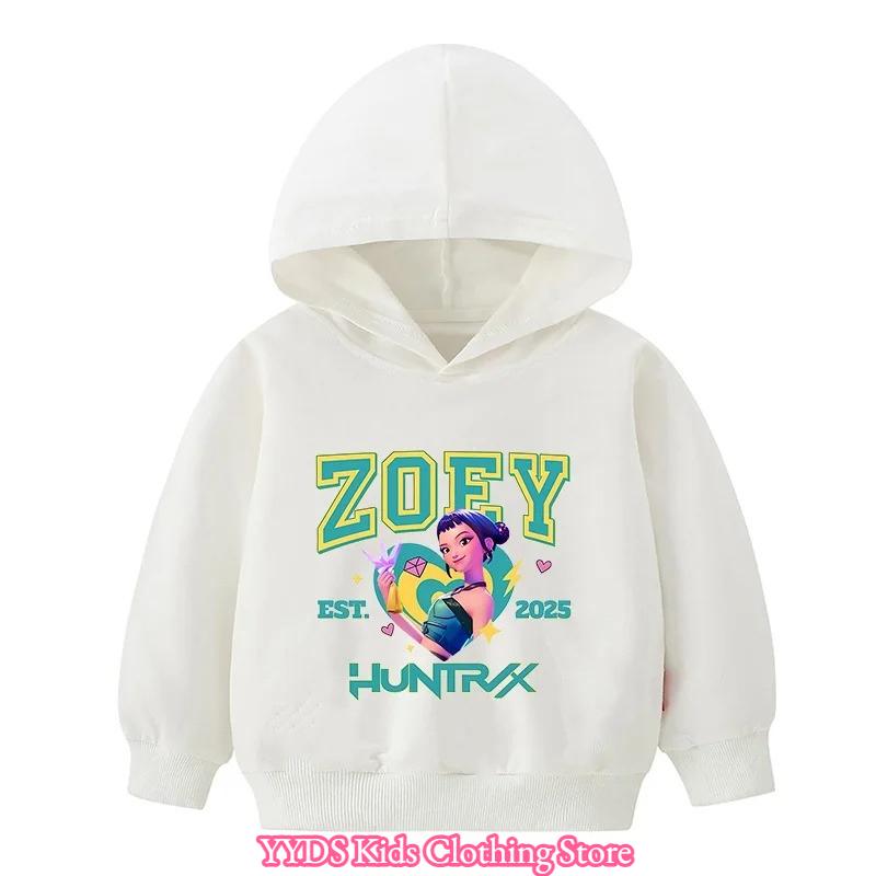 2025 Hot Kpop Dämonenjäger Kinder Charakter Kapuzenpullover Print Pullover Mädchen Herbst Hoodie Neuheiten für den Herbst