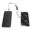 Solar Powered Exhaust Fan 10W 18V ABS Windproof Rainproof Solar Panel Dual Fan Ventilator Kit for Pe