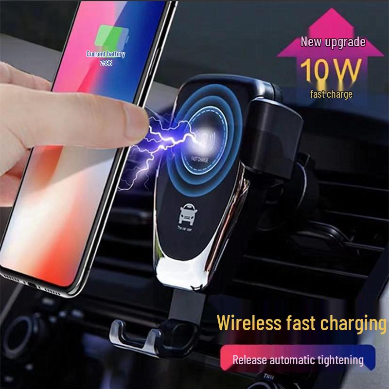 Universal Wireless Charging Car Vent Phone Holder with Gravity Sensing