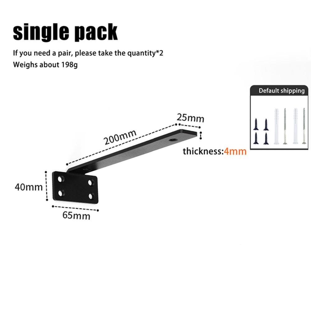 Thickened Floating Shelf Brackets Integrated Furniture Board Support Invisible L Bracke Home