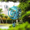 Metal Wind Spinners Hummingbird Turtle Wind Sculpture for Yard and Garden Rustic Hangable Metal Art Decor for Backyard Porch