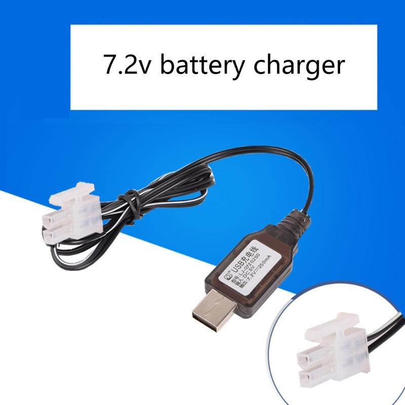 Fast Charging Cable 7.2V Battery Charger USB Powered Lightweight Travel Friendly 5557 2P Model Protections Power Cord