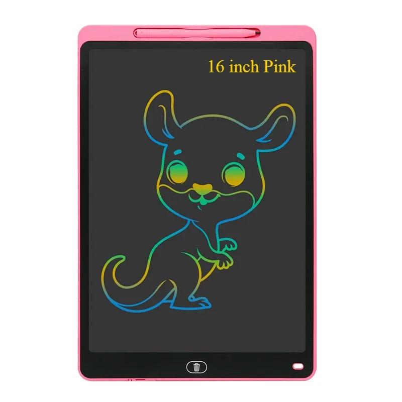 16/20 Inch Magic LCD Writing Tablet with Pens Kids Drawing Board Age 3-8 Reusable Montessori  Educational Toy for Children Gift