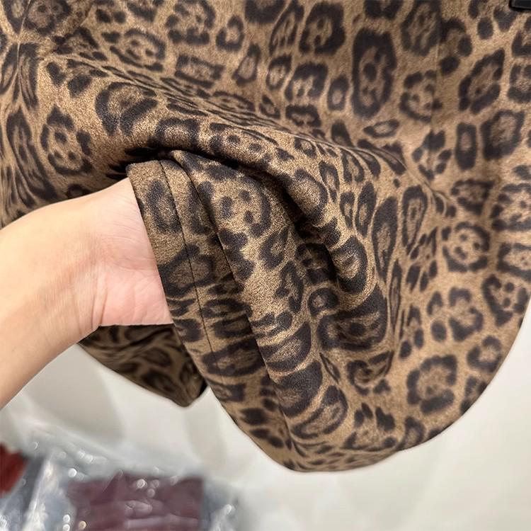 Women's Autumn Leopard Print High-Waisted Slimming Midi Skirt - Fashionable, Versatile, and Youthful