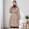 Winter Fashion Casual Windproof Down Coats Women Medium Long Styles Cotton Padded Jacket Down Puffer Hooded Jackets