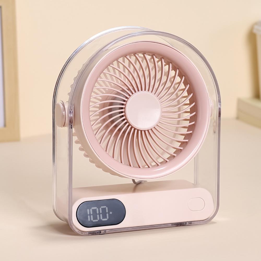 

Glacier Digital Display Five-Speed Type-C USB Fan - Powerful, Long Battery Life, Large Capacity 155.6*59.5*189.3mm