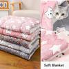 Thicken Cat Mat Breathable Flannel Cat Sleeping Mat Soft Dog Cushion For Small Dog Winter Warm Cat Blanket Cat Accessories
